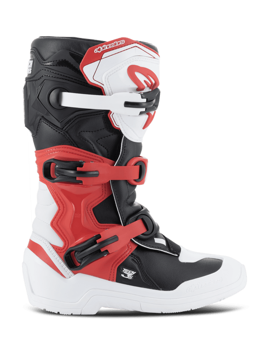 Alpinestars Jeugd Tech 3S Laarzen – Wit zwart helder rood