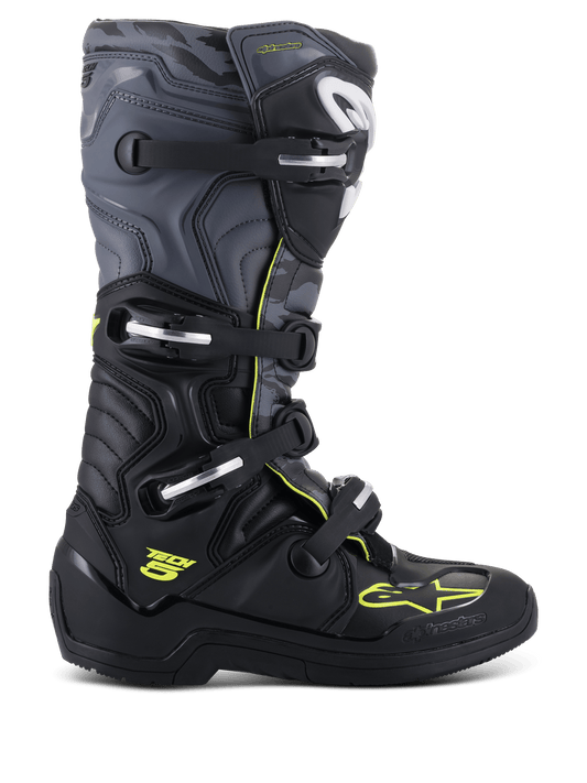 Alpinestars Tech 5 Laarzen – Zwart koel grijs geel fluo