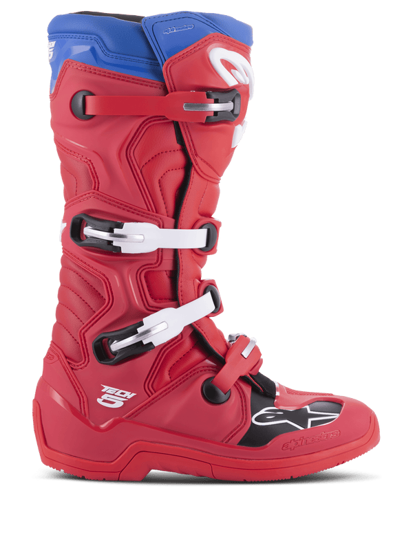Alpinestars Tech 5 Laarzen – Helderrood donkerrood alpine blu