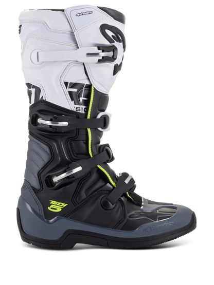 Alpinestars Tech 5 Laarzen – Zwart donkergrijs wit