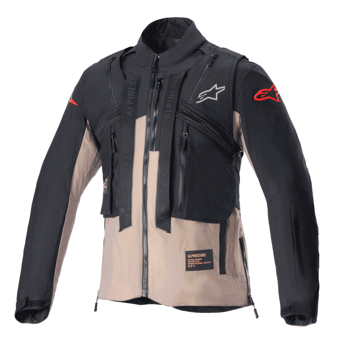 Alpinestars Techdura Jas – Zwarte valk bruin