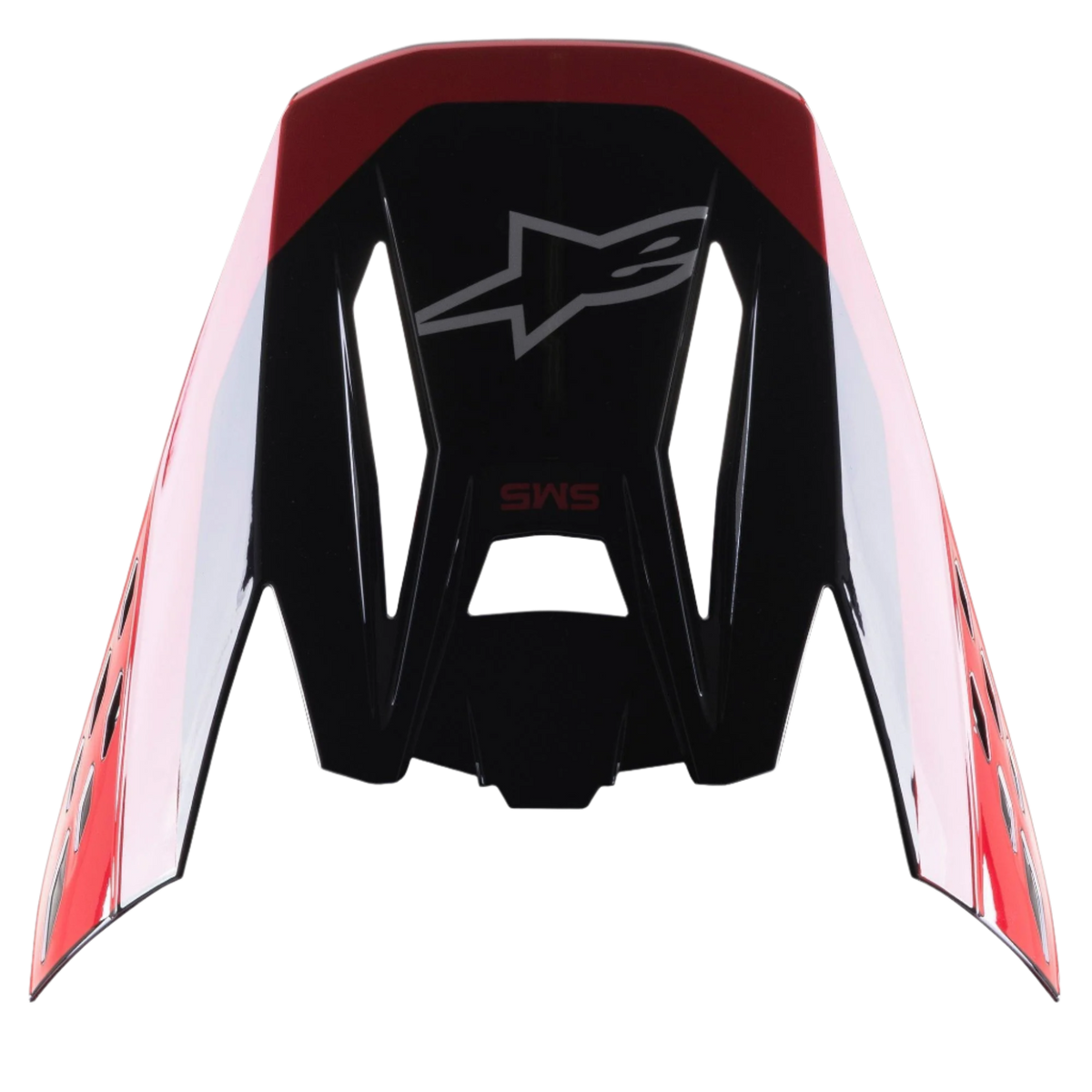 Alpinestars S-M5 Beam Vizier – Zwart rood glanzend