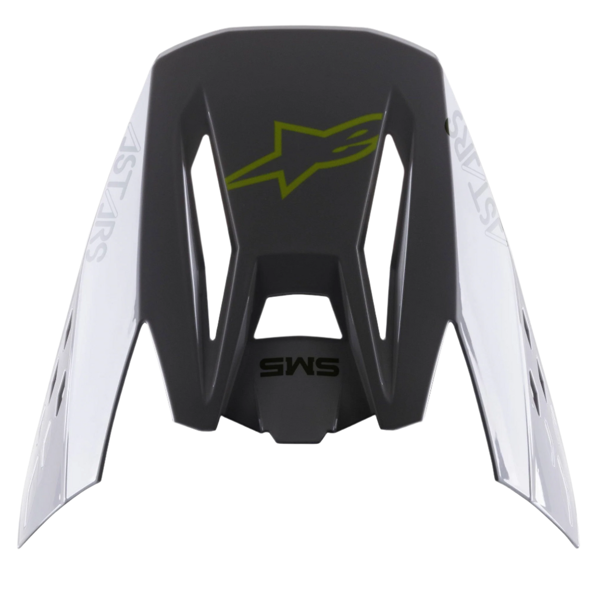 Alpinestars S-M5 Bond Vizier – Zilver geel fluo glans