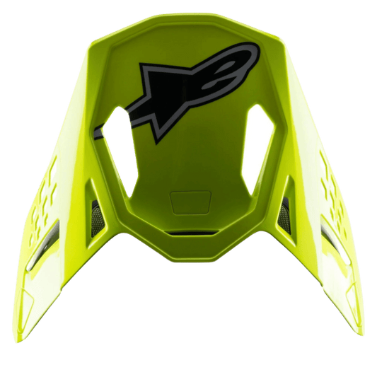 Alpinestars S-M8 Factory Vizier – Zwart geel fluo blauw glanzend