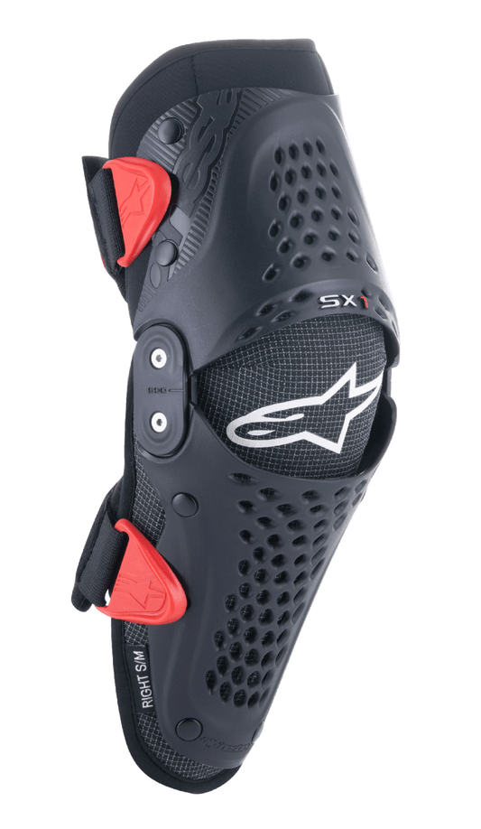 Alpinestars Jeugd SX-1 Kniebeschermers – Zwart rood