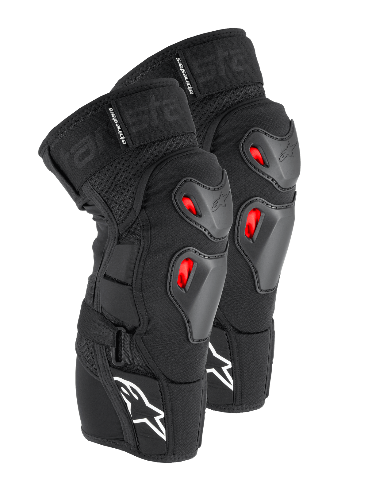 Alpinestars Bionic Pro Plasma Kniebeschermers – Zwart rood wit