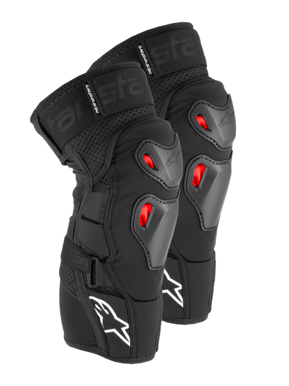Alpinestars Bionic Pro Plasma Kniebeschermers – Zwart rood wit