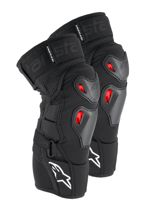 Alpinestars Bionic Pro Plasma Kniebeschermers – Zwart rood wit