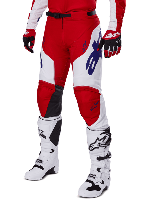 Alpinestars Racer Veil Broek 2025 – Helder rood wit
