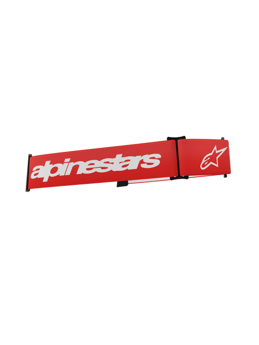 Alpinestars Supertech Crossbril Band – Rood wit
