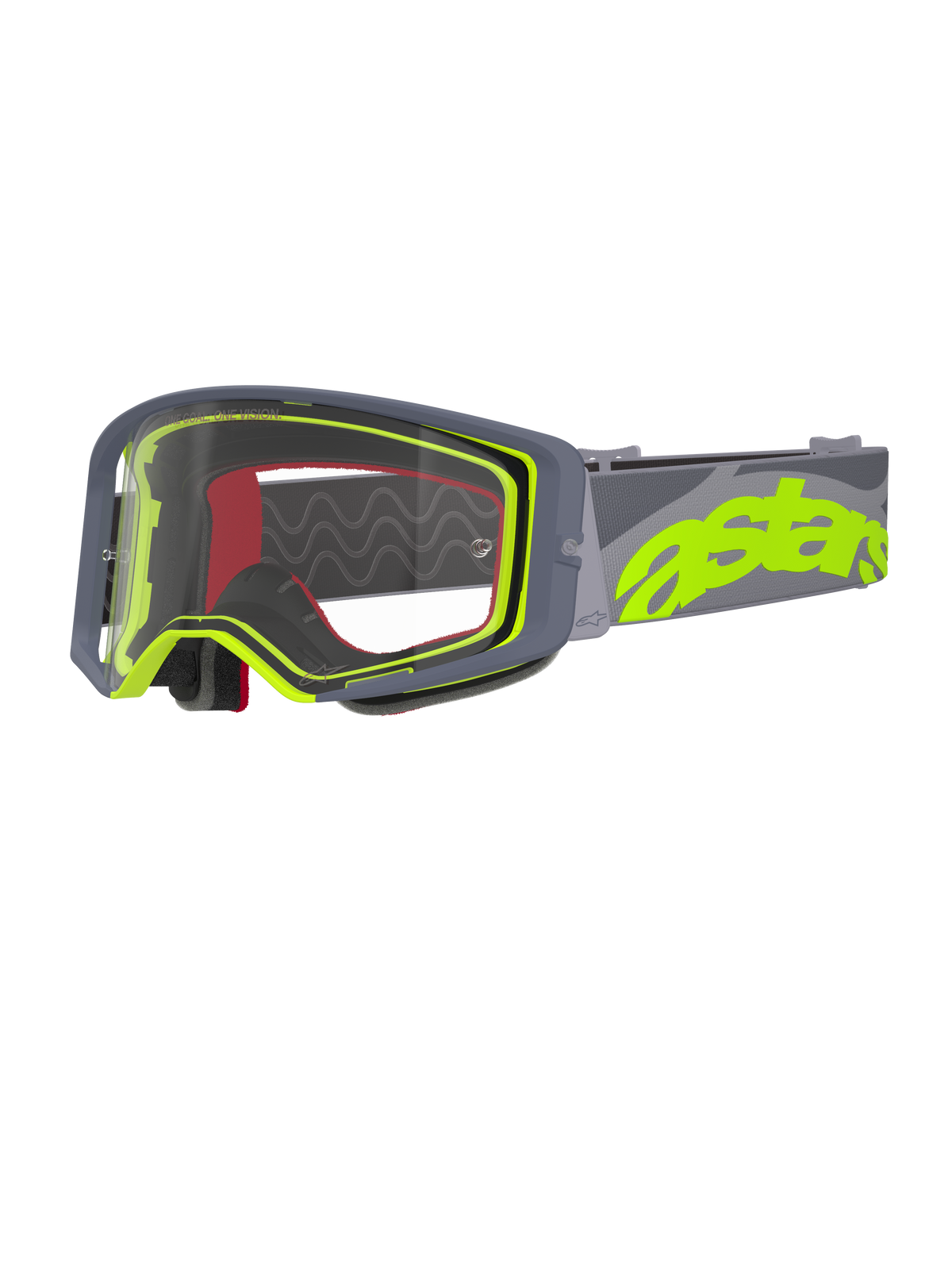 Alpinestars Supertech Stream Crossbril – Grijs geel fluo helder