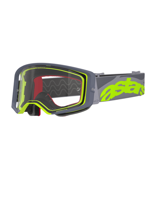 Alpinestars Supertech Stream Crossbril – Grijs geel fluo helder