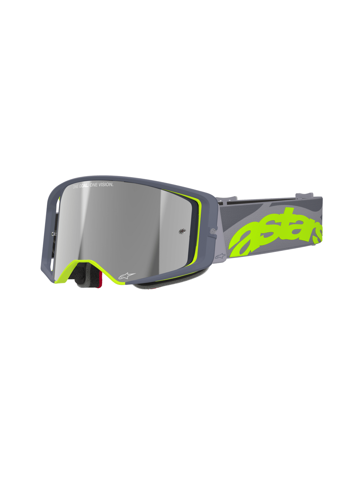 Alpinestars Supertech Stream Crossbril – Grijs geel fluo spiegel zilver - MxProStoreParts