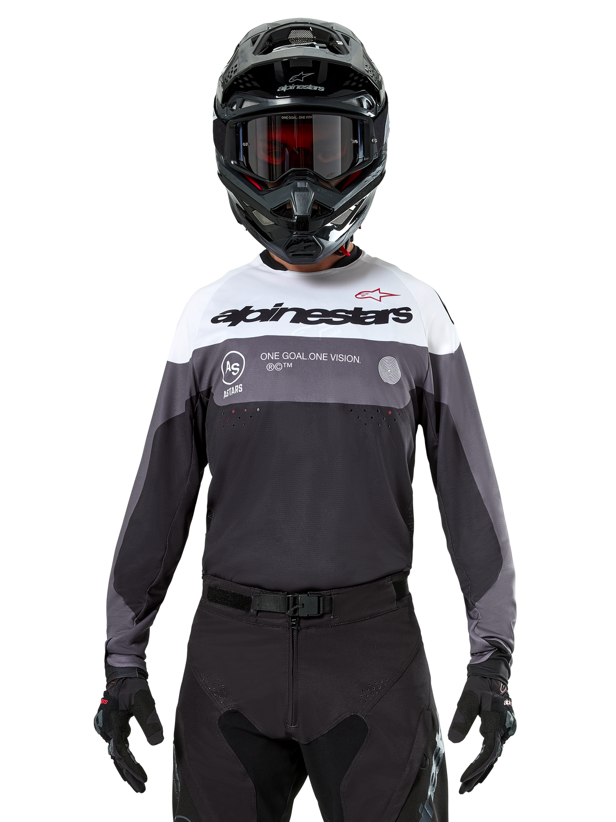 Alpinestars Pro-Dura Jersey – Zwart magneet wit