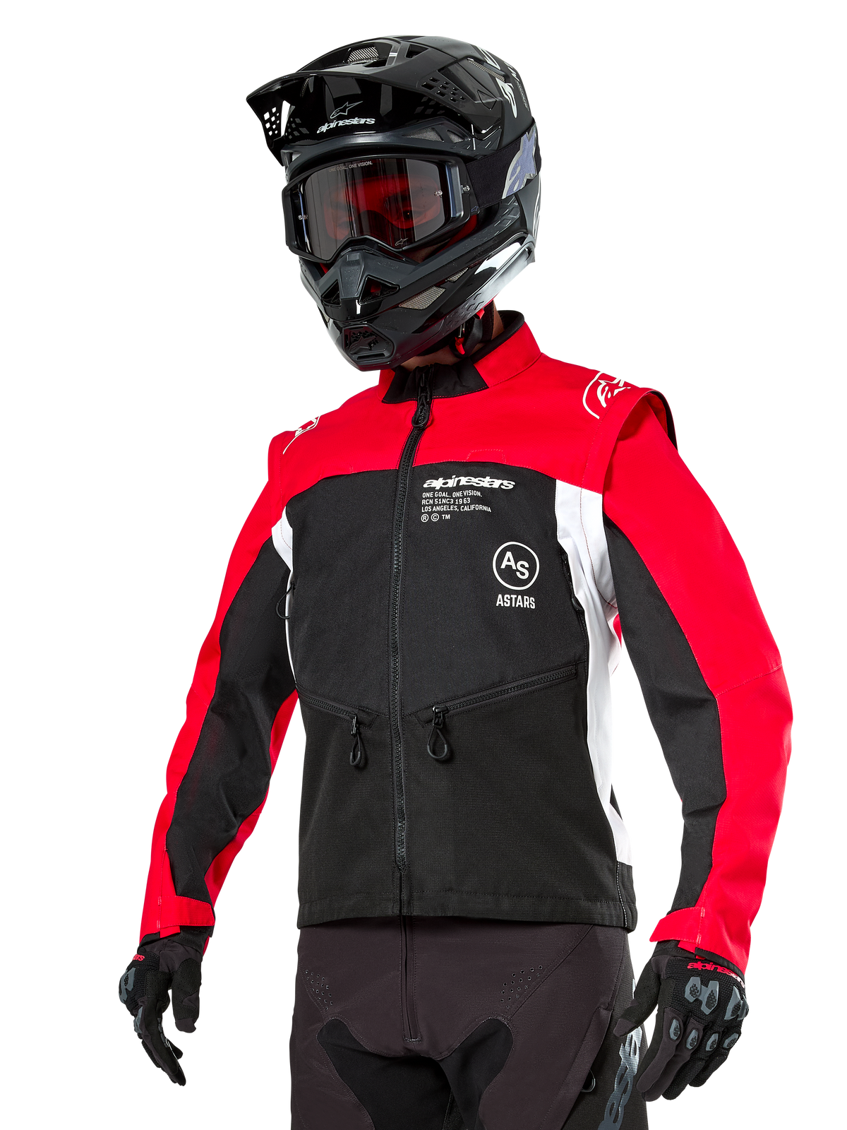 Alpinestars Pro-Dura Jas – Zwart bright rood wit