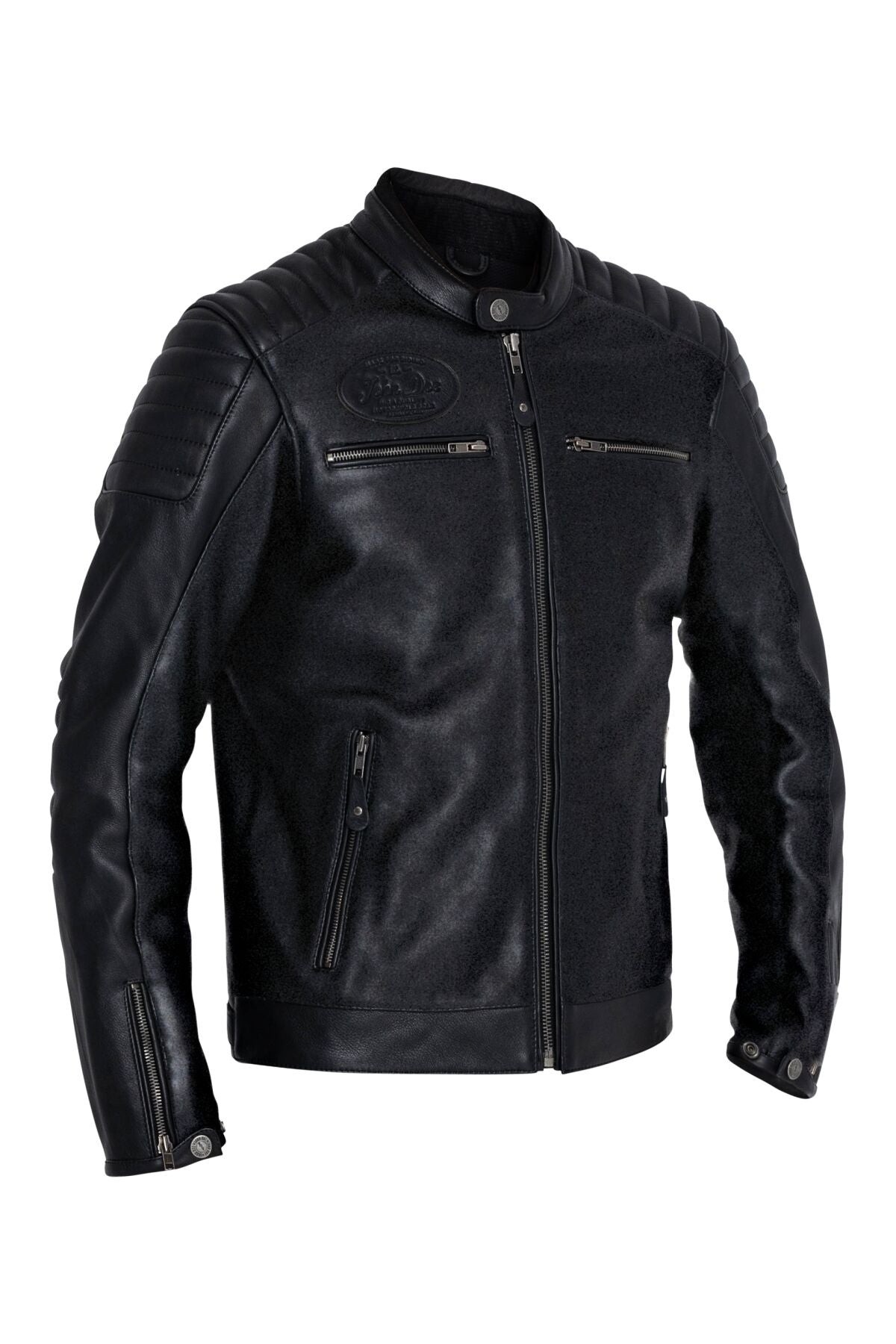 JOHN DOE Dexter leren herenjas zwart XL