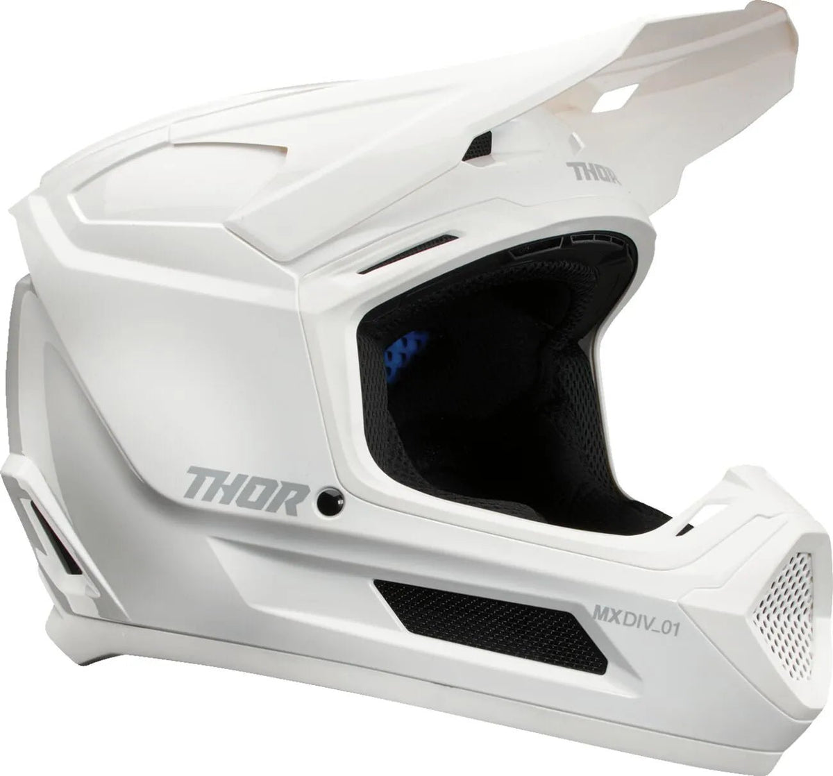 THOR Fleet Whiteout jeugd crosshelm – Wit mat
