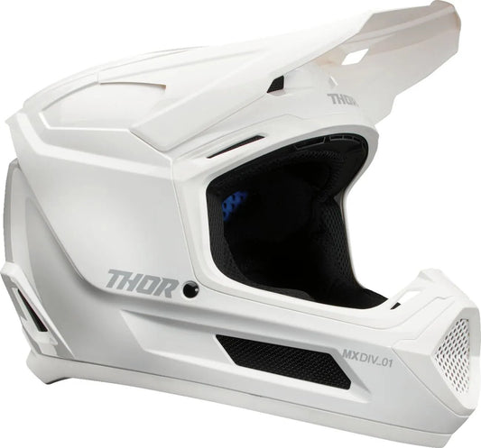 THOR Fleet Whiteout jeugd crosshelm – Wit mat