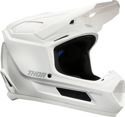 THOR Fleet Whiteout jeugd crosshelm – Wit glanzend