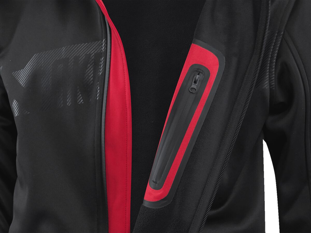 AKRAPOVIC Corpo softshell herenjas zwart/rood 2XL - MxProStoreParts
