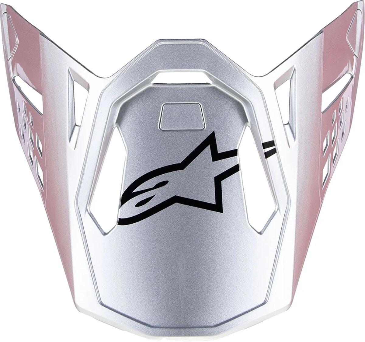 Alpinestars S-M10 Flood helmklep – Zilver Zwart Oranje fluo