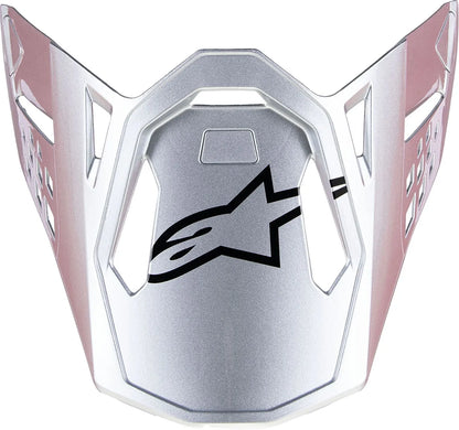 Alpinestars S-M10 Flood helmklep – Zilver Zwart Oranje fluo