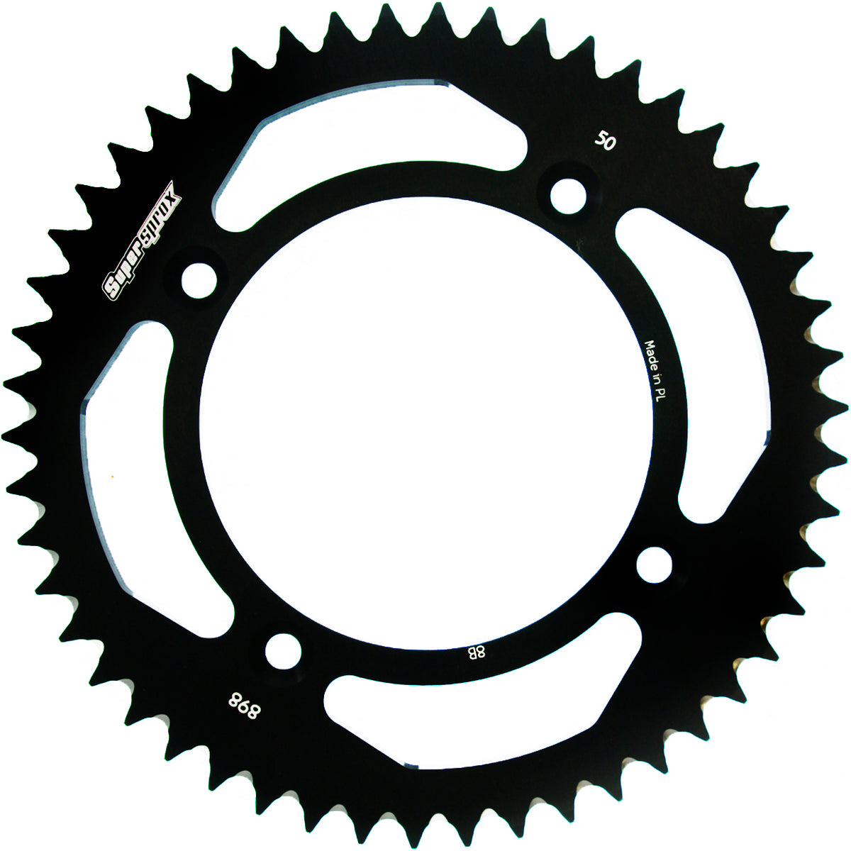 Supersprox Rear Sprocket Alu RAL-898:46 Black – RAL-898:46-BLK