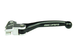 SCAR RACING Flex koppelingshendel van aluminium, zwart — voor o.a. KAWASAKI KX 125 M (2006–2008)
