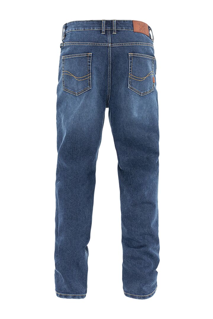JOHN DOE Chester Mono herenmotorjeans indigo blauw, loose fit, maat 33/34 - MxProStoreParts