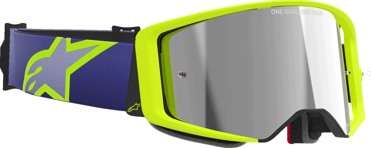 Alpinestars Supertech Corp Goggle – Purple/Yellow / Mirror Silver