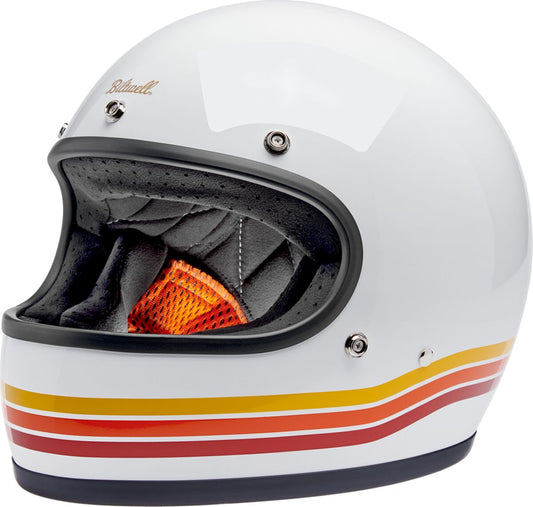 BILTWELL Gringo Sunset Spectrum integraalhelm – glanzend oranje, rood en wit