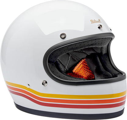 BILTWELL Gringo Sunset Spectrum integraalhelm – glanzend oranje, rood en wit - MxProStoreParts