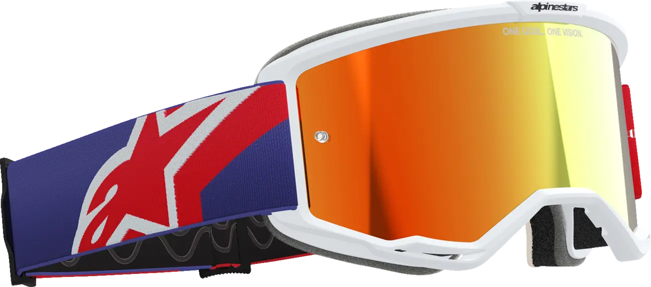 Alpinestars Vision 5 Corp Goggle – Red/Purple / Mirror Red