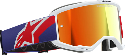 Alpinestars Vision 5 Corp Goggle – Red/Purple / Mirror Red