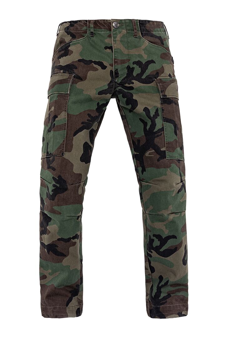 JOHN DOE Regular Cargo Mono cargobroek voor heren – camouflagegroen – 38/32 - MxProStoreParts