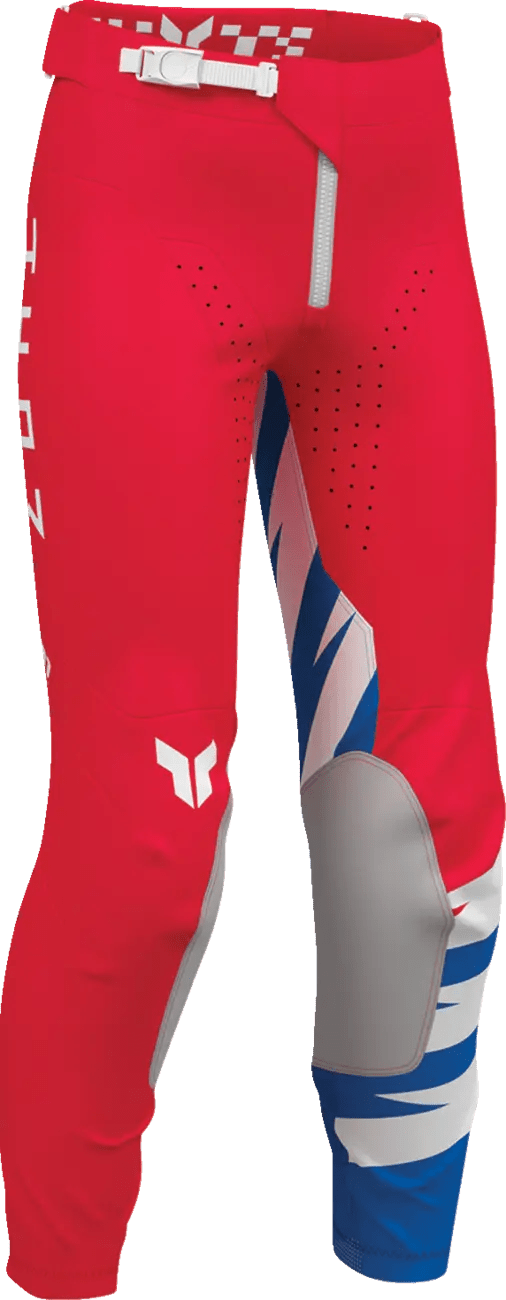 THOR Launchmode Shockie jeugd crossbroek – Zwart/Blauw/Rood/Wit