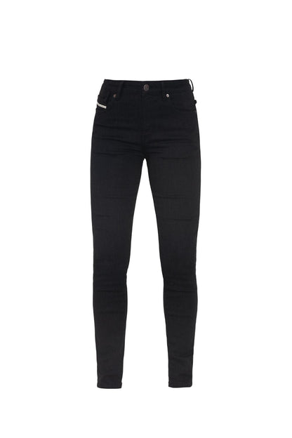 JOHN DOE Ruby damesmotorjeans zwart – maat 33/32
