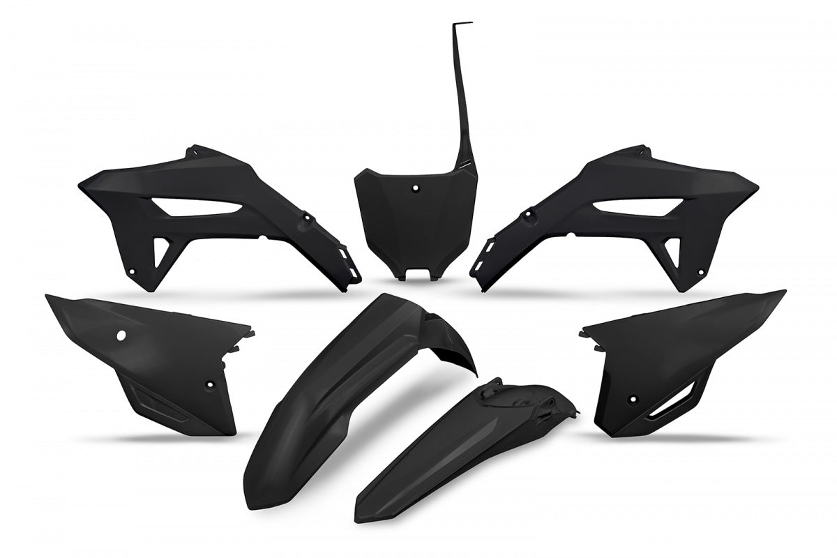 UFO Plastic kit 5-parts Black 001 CRF250R 22-24- CRF450R 21-24