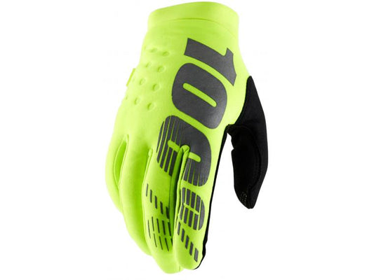 100% Maat L koud weer handschoenen Brisker fluor geel