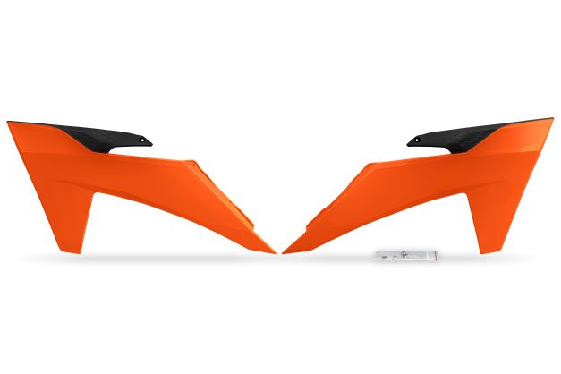 UFO Radiator covers SX/SX-F 125-450 23-24 EXC/F 24-.. Orange 127
