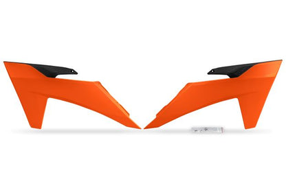 UFO Radiator covers SX/SX-F 125-450 23-24 EXC/F 24-.. Orange 127