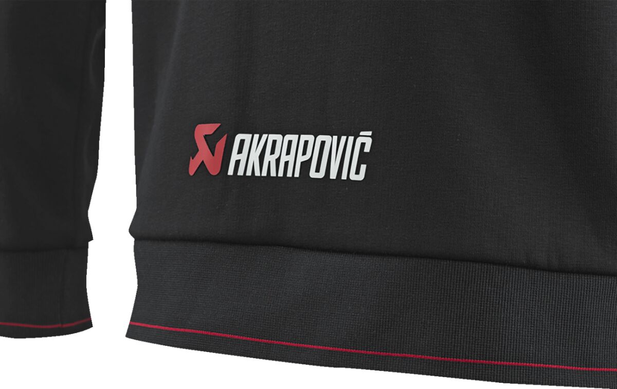 AKRAPOVIC Corpo herenvest met capuchon en ritssluiting zwart XL