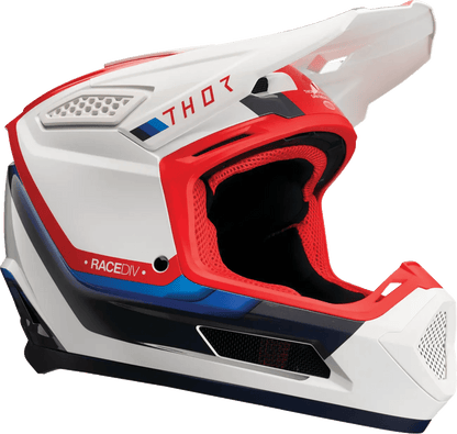 THOR Fleet Defy crosshelm – Zwart/Blauw/Rood/Wit
