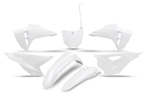 Kit en plastique UFO 5 pièces Blanc CRF250R 25-. CRF450R 25-..