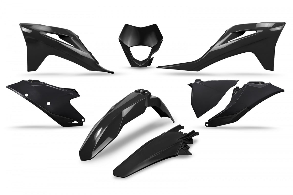 UFO Plastic kit 6-parts Black 001 GasGas EC250/300 2021- EC-F250/350 2021-