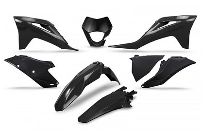 UFO Plastic kit 6-parts Black 001 GasGas EC250/300 2021- EC-F250/350 2021-