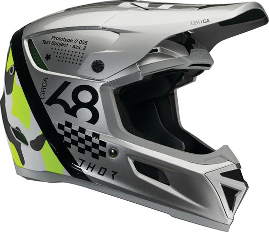 THOR Reflex Sport Riot MIPS crosshelm – Grijs/Zwart/Geel mat