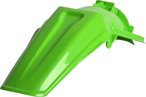 POLISPORT kunststof achterspatbord KX Green — voor o.a. KAWASAKI KX 125 K (1994–1998)
