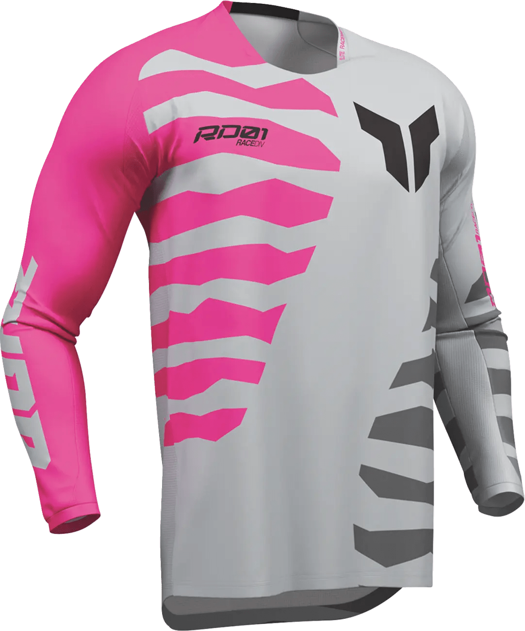 THOR Launchmode Shredder crossshirt – Zwart/Grijs/Fuchsia