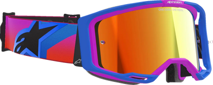 Alpinestars Vision 8 Corp Goggle – Blue/Purple/Orange / Mirror Red